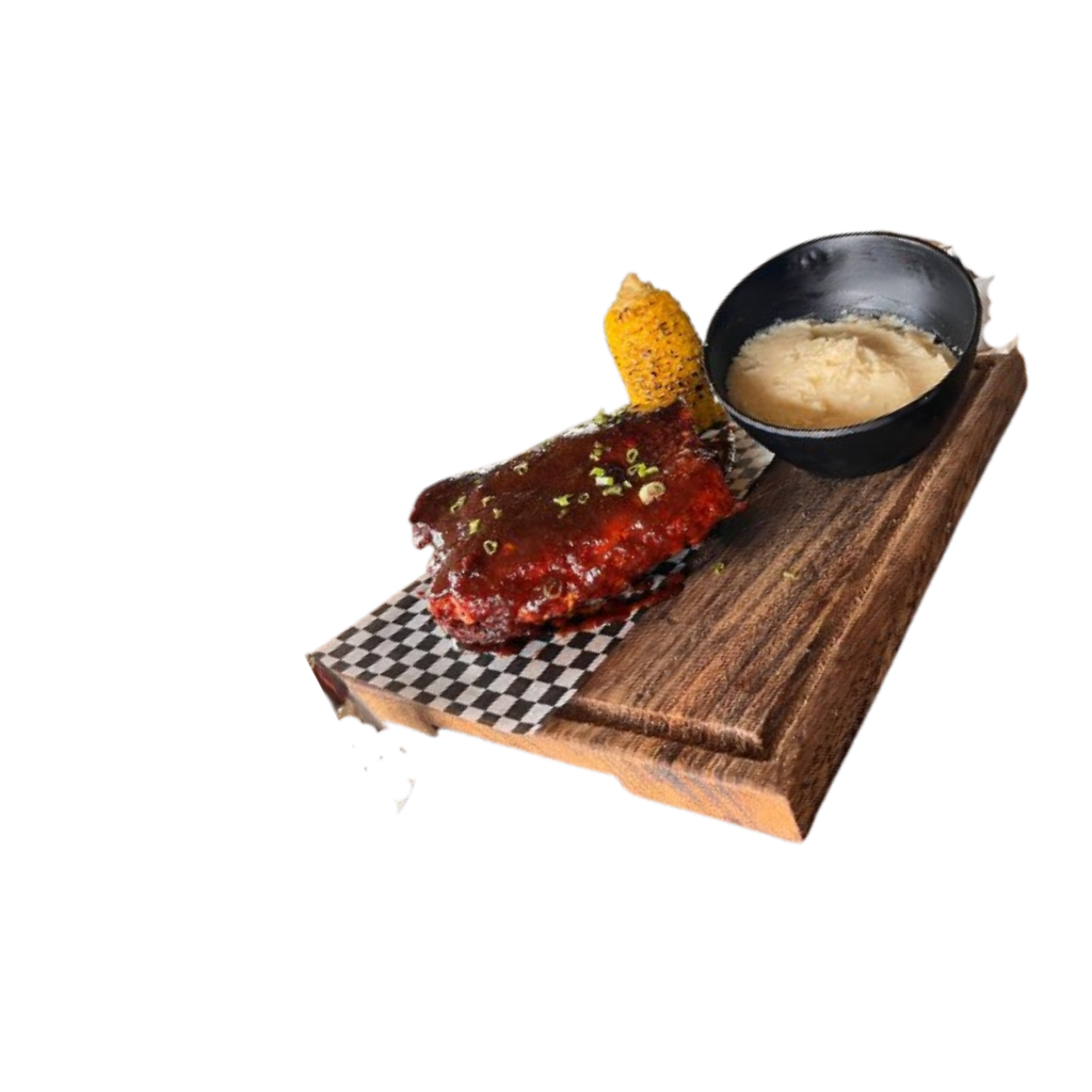 Background - smoked brisket and sides